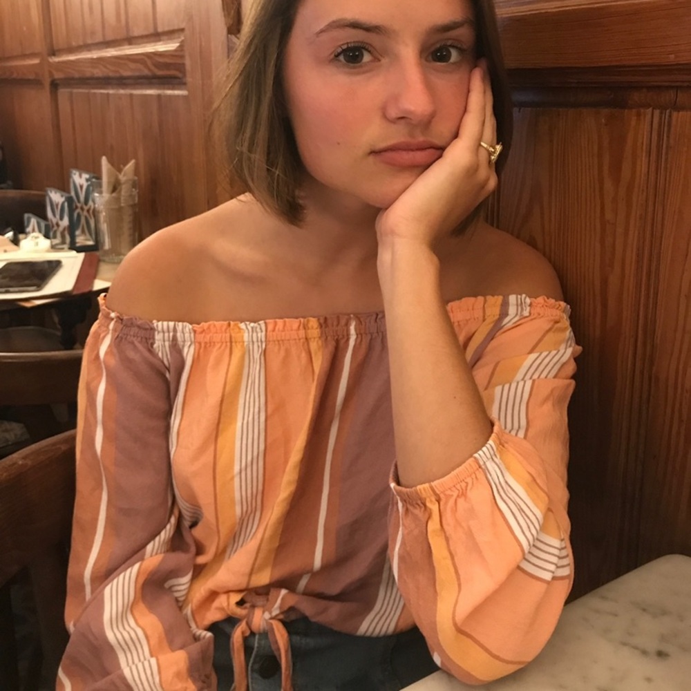 Off the shoulder blouse
